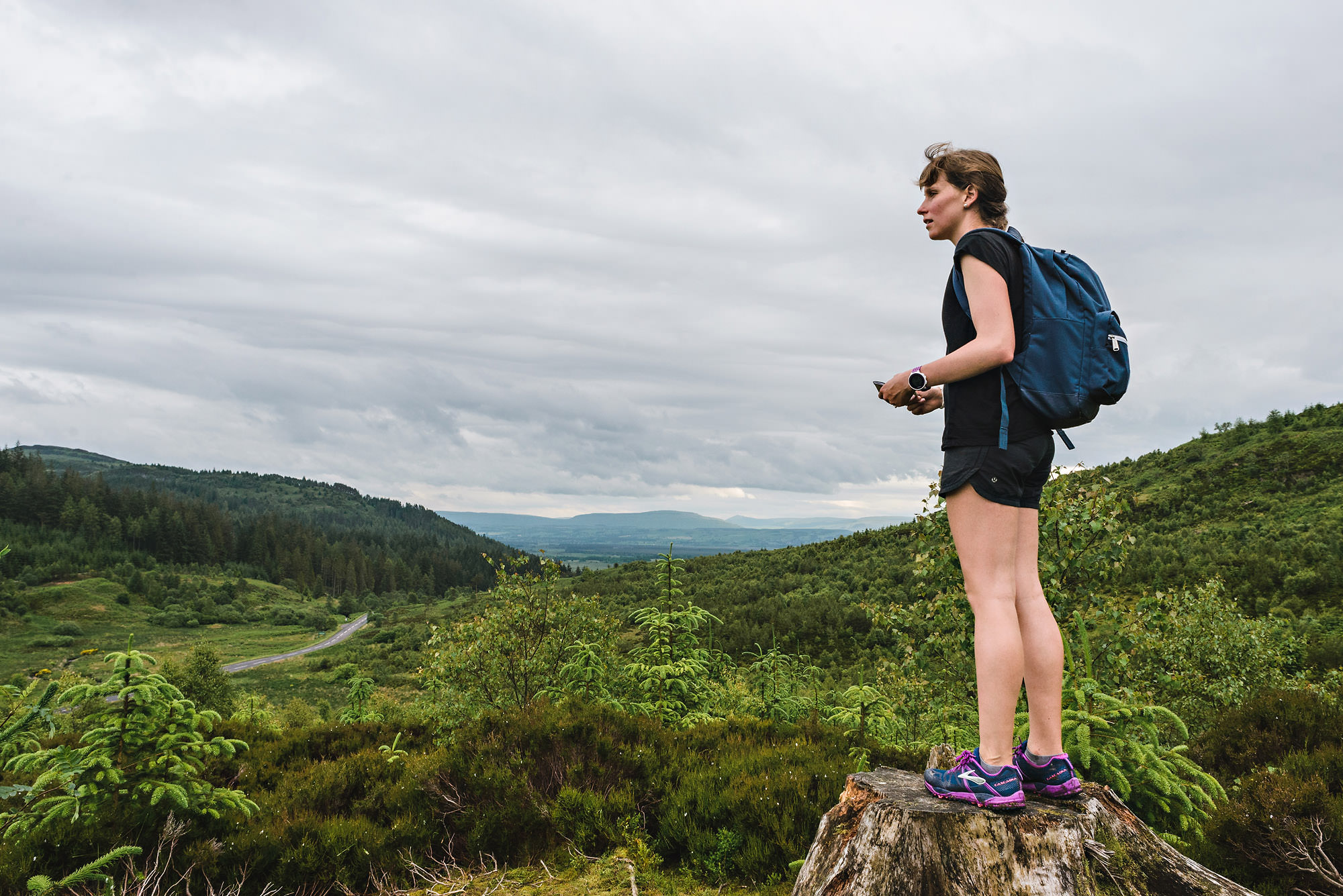 ultra runner on scotland trails