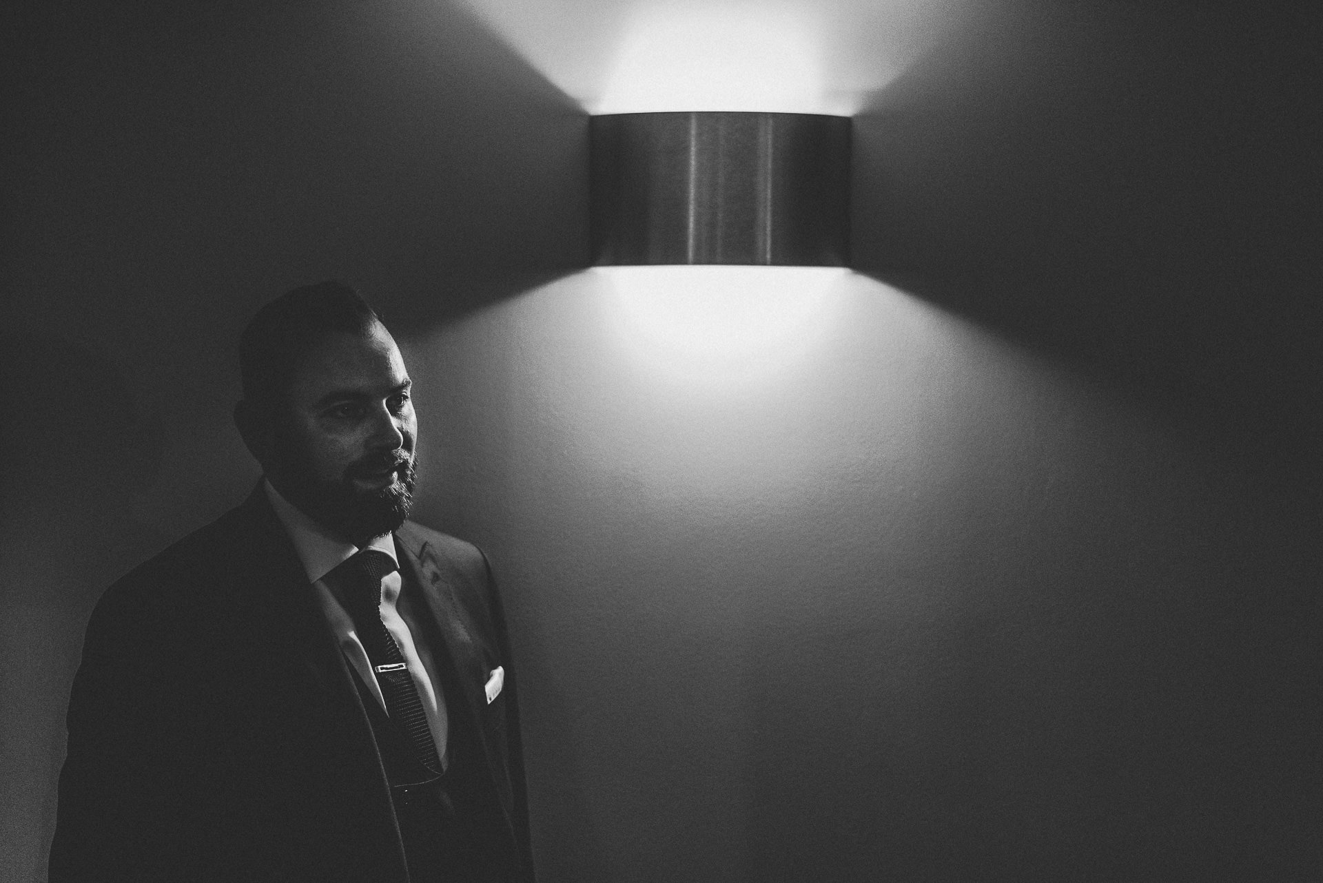 Groom portrait at The Ivy